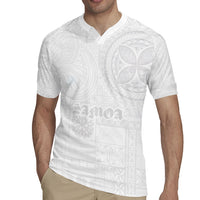 Samoa Lotu Tamaiti Rugby Jersey Tribal Tatau with Siapo Pattern LT03 - Polynesian Pride