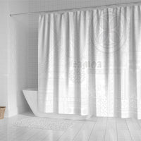 Samoa Lotu Tamaiti Shower Curtain Tribal Tatau with Siapo Pattern LT03 - Polynesian Pride