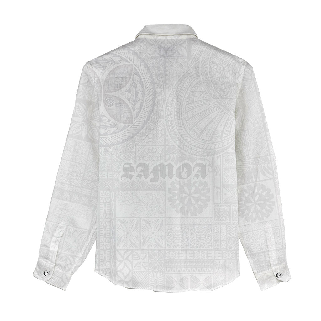 Samoa Lotu Tamaiti Women Casual Shirt Tribal Tatau with Siapo Pattern LT03 - Polynesian Pride