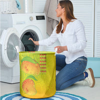 Hawaiian Mango Laundry Basket Polynesian Art Pattern and Kakau Tattoo LT03 - Polynesian Pride