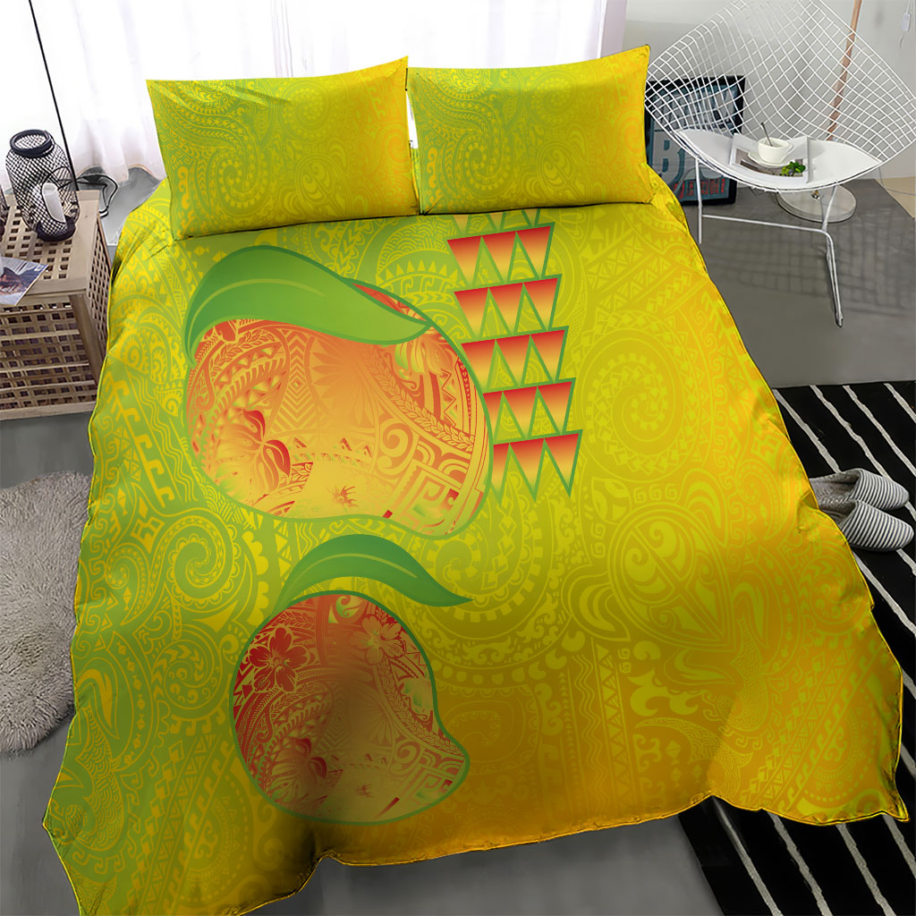 Hawaiian Mango Bedding Set Polynesian Art Pattern and Kakau Tattoo LT03 - Polynesian Pride