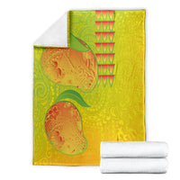 Hawaiian Mango Blanket Polynesian Art Pattern and Kakau Tattoo LT03 - Polynesian Pride