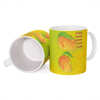 Hawaiian Mango Ceramic Mug Polynesian Art Pattern and Kakau Tattoo LT03 - Polynesian Pride