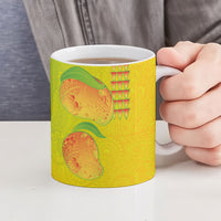 Hawaiian Mango Ceramic Mug Polynesian Art Pattern and Kakau Tattoo LT03 - Polynesian Pride