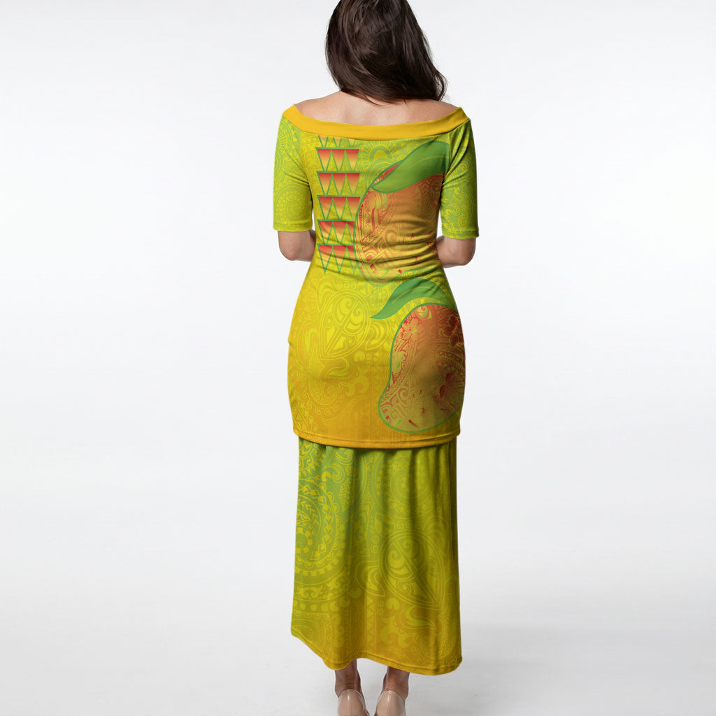 Hawaiian Mango Puletasi Polynesian Art Pattern and Kakau Tattoo LT03 - Polynesian Pride