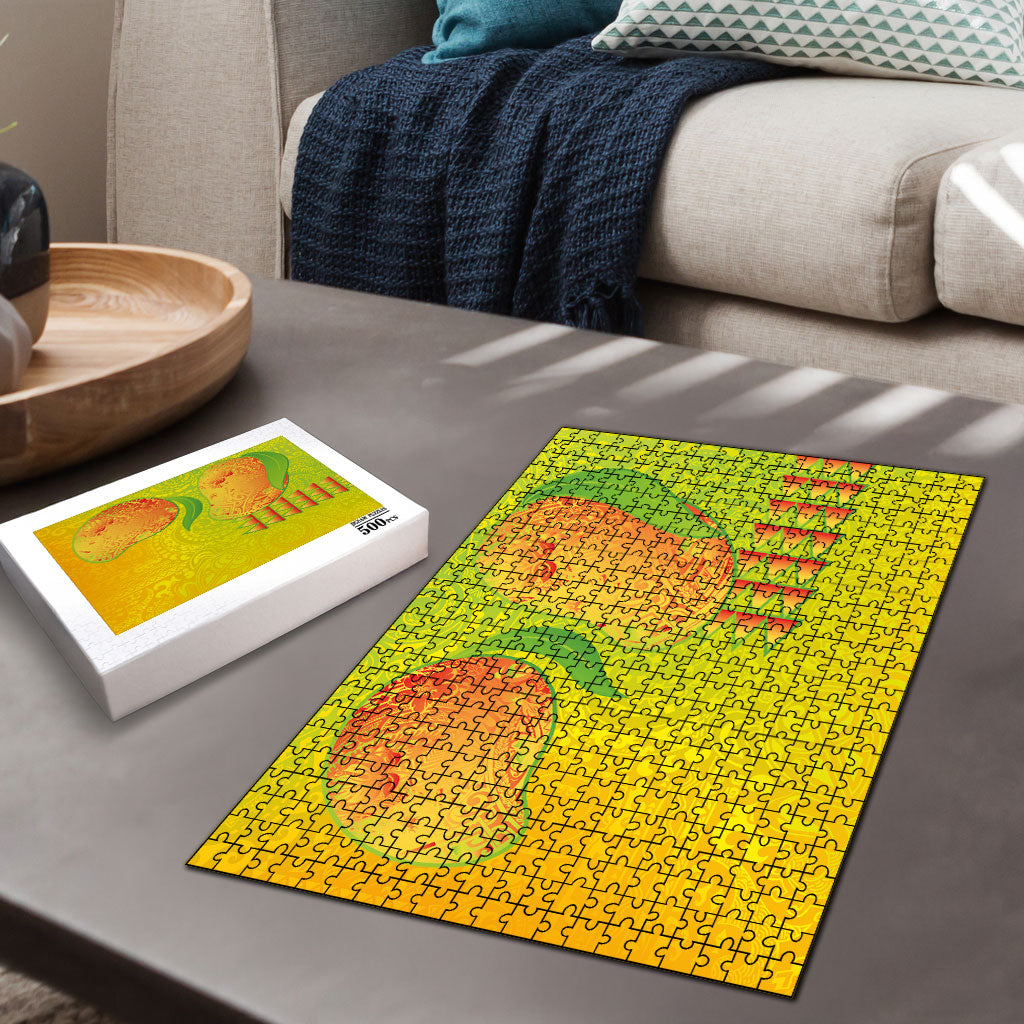 Hawaiian Mango Puzzle Polynesian Art Pattern and Kakau Tattoo LT03 - Polynesian Pride