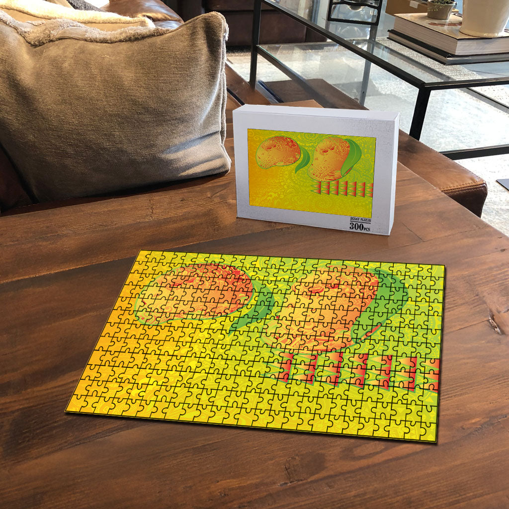 Hawaiian Mango Puzzle Polynesian Art Pattern and Kakau Tattoo LT03 - Polynesian Pride