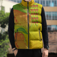 Hawaiian Mango Sleeveless Puffer Jacket Polynesian Art Pattern and Kakau Tattoo LT03 - Polynesian Pride