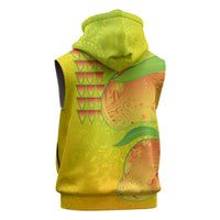 Hawaiian Mango Sleeveless Zip Hoodie Polynesian Art Pattern and Kakau Tattoo LT03 - Polynesian Pride