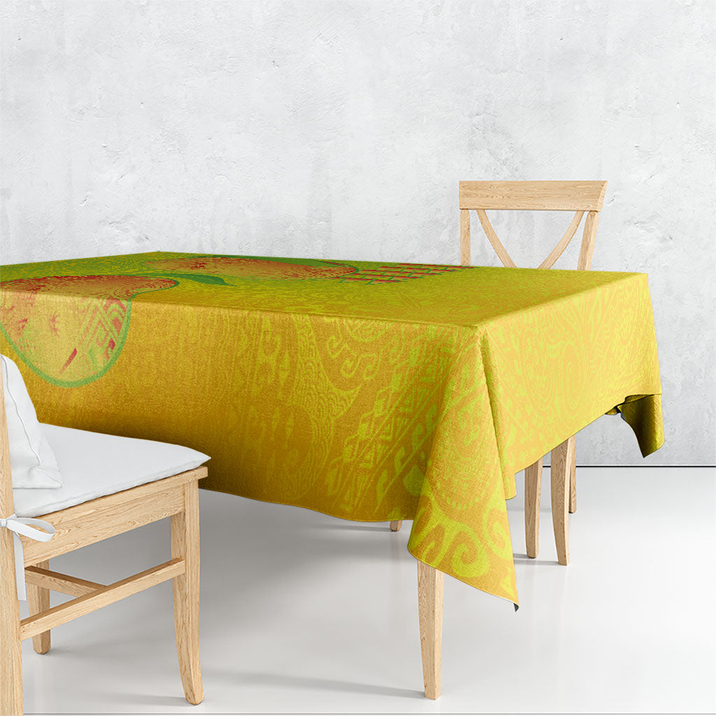 Hawaiian Mango Tablecloth Polynesian Art Pattern and Kakau Tattoo LT03 - Polynesian Pride