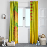 Hawaiian Mango Window Curtain Polynesian Art Pattern and Kakau Tattoo LT03 - Polynesian Pride