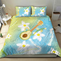 Hawaiian Ukulele Avocado Bedding Set Leis and Polynesian Pattern LT03 - Polynesian Pride