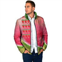 Hawaiian Watermelon Padded Jacket with Kakau Art Tattoo LT03 - Polynesian Pride