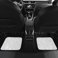 Tonga Faka Sepitema Car Mats Ngatu Pattern with Plumeria and Hibiscus LT03 Set 2pcs - Back White - Polynesian Pride