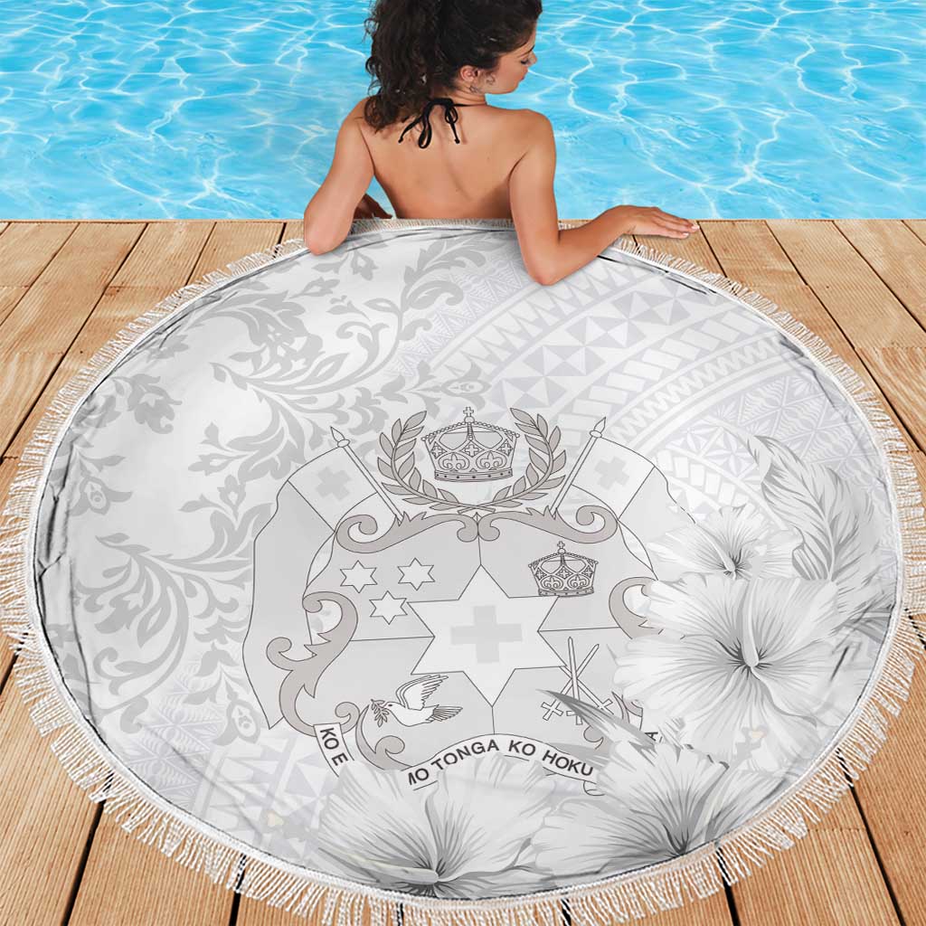 Tonga Faka Sepitema Beach Blanket Ngatu and Floral Pattern with Blooming Hibiscus LT03 - Polynesian Pride