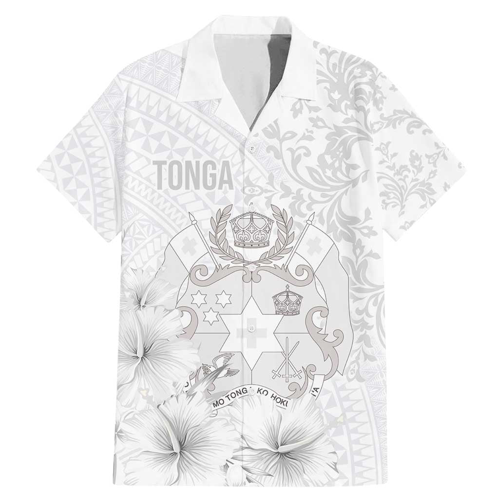 Tonga Faka Sepitema Family Matching Mermaid Dress and Hawaiian Shirt Ngatu and Floral Pattern with Blooming Hibiscus