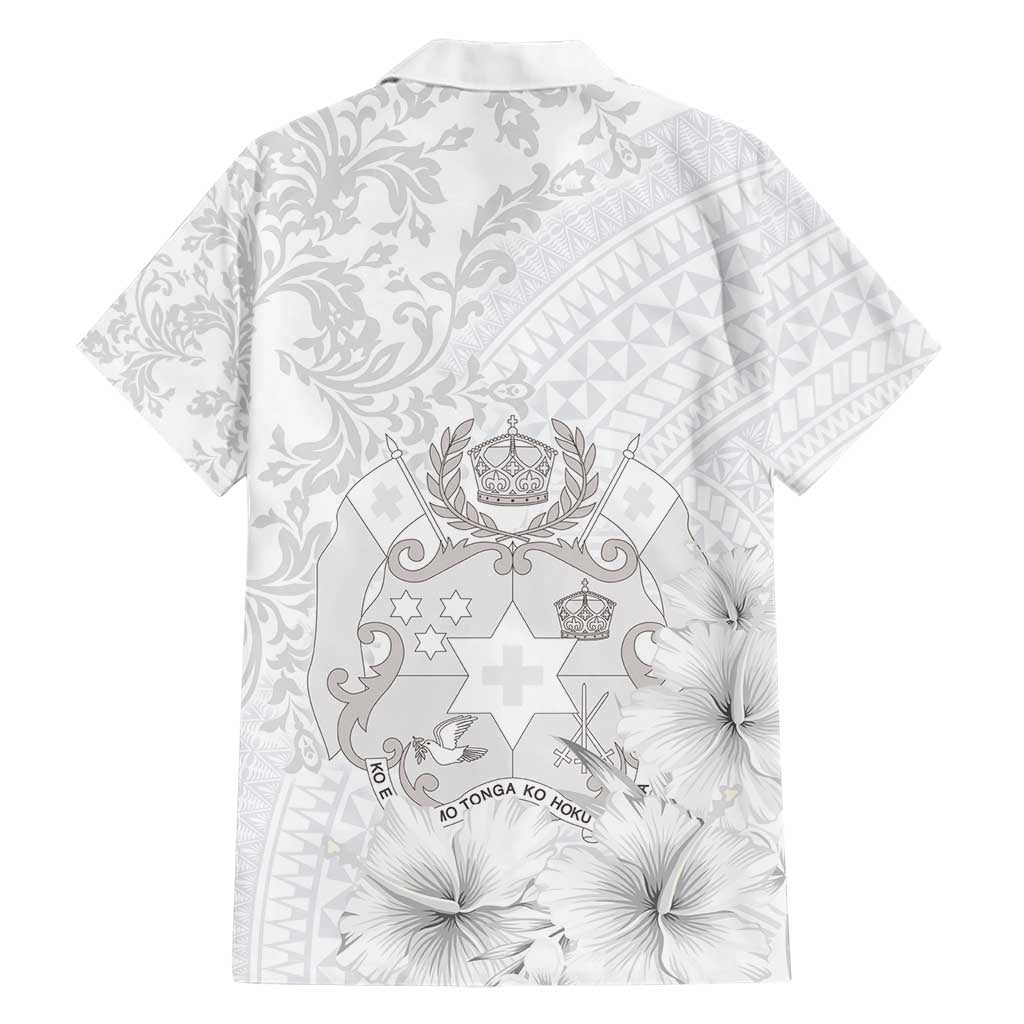 Tonga Faka Sepitema Family Matching Short Sleeve Bodycon Dress and Hawaiian Shirt Ngatu and Floral Pattern with Blooming Hibiscus