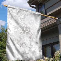 Tonga Faka Sepitema Garden Flag Ngatu and Floral Pattern with Blooming Hibiscus LT03 - Polynesian Pride