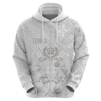 Tonga Faka Sepitema Hoodie Ngatu and Floral Pattern with Blooming Hibiscus