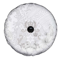 Tonga Faka Sepitema Spare Tire Cover Ngatu and Floral Pattern with Blooming Hibiscus LT03 - Polynesian Pride