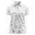 Tonga Faka Sepitema Women Polo Shirt Ngatu and Floral Pattern with Blooming Hibiscus