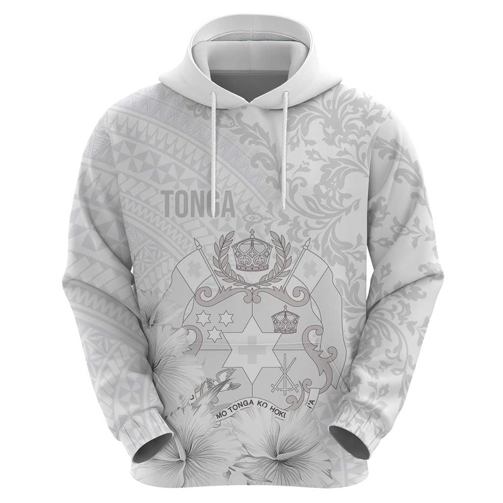 Tonga Faka Sepitema Zip Hoodie Ngatu and Floral Pattern with Blooming Hibiscus