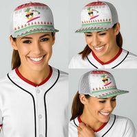 Hawaiian Mele Kalikimaka Baseball Net Cap Funny Pineapple Surfing with Map Christmas Stripe Elements LT03 - Polynesian Pride