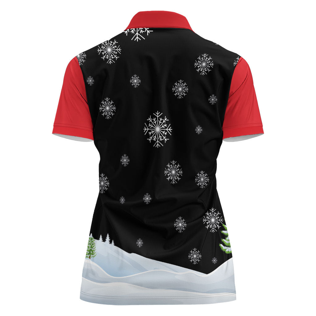 Polynesian Santa Claus Costume Funny Women Polo Shirt LT03 - Polynesian Pride