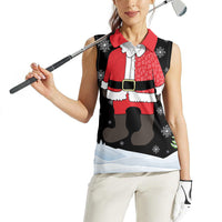 Polynesian Santa Claus Costume Funny Women Sleeveless Polo Shirt LT03 - Polynesian Pride