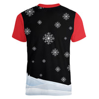 Polynesian Santa Claus Costume Funny Women V-Neck T-Shirt LT03 - Polynesian Pride