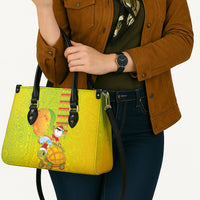 Hawaiian Mango Mele Kalikimaka Leather Bag Santa Claus Surfing with Turtle Mango Christmas LT03 - Polynesian Pride
