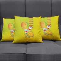 Hawaiian Mango Mele Kalikimaka Pillow Cover Santa Claus Surfing with Turtle Mango Christmas LT03 - Polynesian Pride
