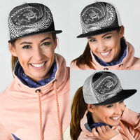 Hawaiian Turtle and Shark Mesh Trucker Cap Kakau Tribal with Polynesian Pattern Black Color LT03 - Polynesian Pride