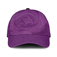 Hawaiian Turtle and Shark Classic Cap Kakau Tribal with Polynesian Pattern Pink Color LT03 Universal Fit Pink - Polynesian Pride