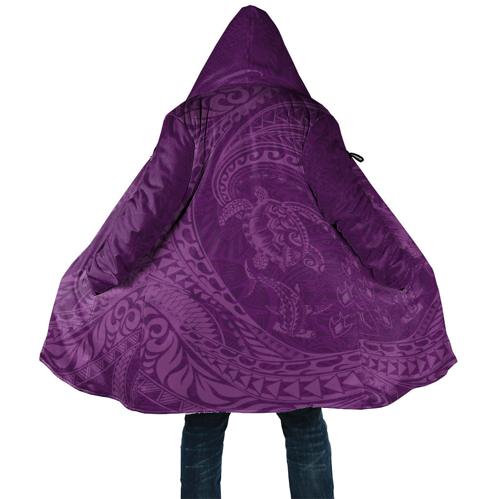 Hawaiian Turtle and Shark Cloak Kakau Tribal with Polynesian Pattern Pink Color LT03 Unisex Pink - Polynesian Pride