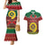 Vanuatu Christmas Couples Matching Mermaid Dress and Hawaiian Shirt Pig Tusk Beautiful Merry Xmas Snowflake LT03 Red - Polynesian Pride