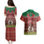 Vanuatu Christmas Couples Matching Puletasi Dress and Hawaiian Shirt Pig Tusk Beautiful Merry Xmas Snowflake LT03 - Polynesian Pride
