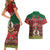 Vanuatu Christmas Couples Matching Short Sleeve Bodycon Dress and Hawaiian Shirt Pig Tusk Beautiful Merry Xmas Snowflake LT03 - Polynesian Pride