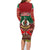 Vanuatu Christmas Family Matching Long Sleeve Bodycon Dress and Hawaiian Shirt Pig Tusk Beautiful Merry Xmas Snowflake LT03 - Polynesian Pride