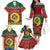 Vanuatu Christmas Family Matching Off Shoulder Long Sleeve Dress and Hawaiian Shirt Pig Tusk Beautiful Merry Xmas Snowflake LT03 - Polynesian Pride