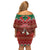 Vanuatu Christmas Family Matching Off Shoulder Short Dress and Hawaiian Shirt Pig Tusk Beautiful Merry Xmas Snowflake LT03 - Polynesian Pride