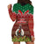 Vanuatu Christmas Hoodie Dress Pig Tusk Beautiful Merry Xmas Snowflake LT03 - Polynesian Pride