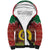 Vanuatu Christmas Sherpa Hoodie Pig Tusk Beautiful Merry Xmas Snowflake LT03 Unisex Red - Polynesian Pride