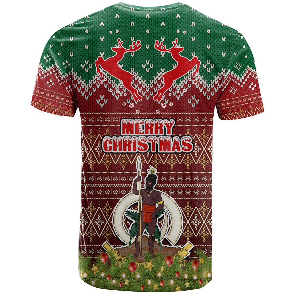 Vanuatu Christmas T Shirt Pig Tusk Beautiful Merry Xmas Snowflake LT03 - Polynesian Pride