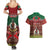 Personalised Vanuatu Christmas Couples Matching Summer Maxi Dress and Hawaiian Shirt Pig Tusk Beautiful Merry Xmas Snowflake LT03 - Polynesian Pride