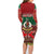 Personalised Vanuatu Christmas Family Matching Long Sleeve Bodycon Dress and Hawaiian Shirt Pig Tusk Beautiful Merry Xmas Snowflake LT03 - Polynesian Pride