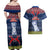 Guam Christmas Couples Matching Off Shoulder Maxi Dress and Hawaiian Shirt Chamorro Guam Tattoos Beautiful Merry Xmas Snowflake LT03 - Polynesian Pride