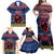 Guam Christmas Family Matching Off Shoulder Maxi Dress and Hawaiian Shirt Chamorro Guam Tattoos Beautiful Merry Xmas Snowflake LT03 - Polynesian Pride