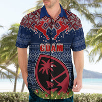 Guam Christmas Hawaiian Shirt Chamorro Guam Tattoos Beautiful Merry Xmas Snowflake LT03 - Polynesian Pride