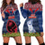 Guam Christmas Hoodie Dress Chamorro Guam Tattoos Beautiful Merry Xmas Snowflake LT03 - Polynesian Pride